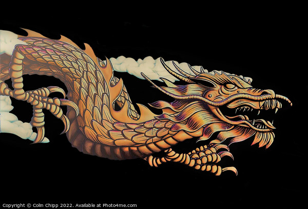 Chinese dragon 2 Picture Board by Colin Chipp