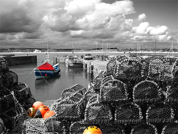Beadnall Harbour Picture Board by Colin Chipp