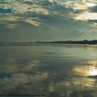 Buy canvas prints of beach reflections by Colin Chipp