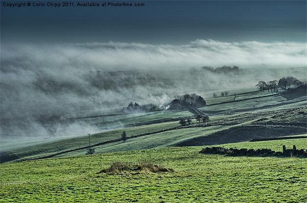 Peakland mists Picture Board by Colin Chipp