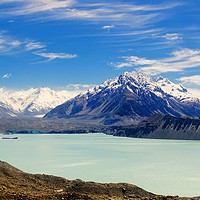 Buy canvas prints of Tasman Glacier and lake by Colin Chipp