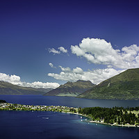 Buy canvas prints of Lake Wakatipu and beyond by Colin Chipp