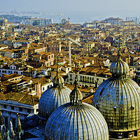 Buy canvas prints of Venice rooftops by Colin Chipp