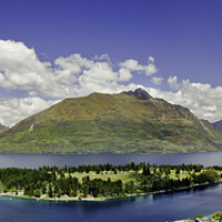 Buy canvas prints of Queenstown panorama by Colin Chipp