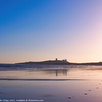 Buy canvas prints of Dunstanburgh sunset by Colin Chipp