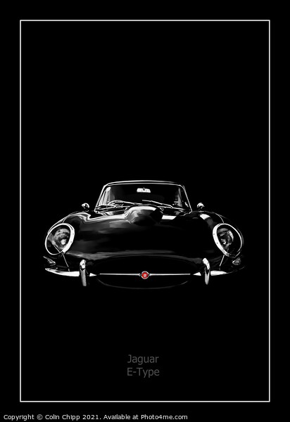 Jaguar E-Type Picture Board by Colin Chipp