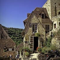 Buy canvas prints of Rocamadour street by Colin Chipp