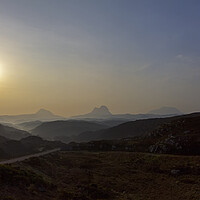 Buy canvas prints of Assynt Mountain Sunrise by Derek Beattie
