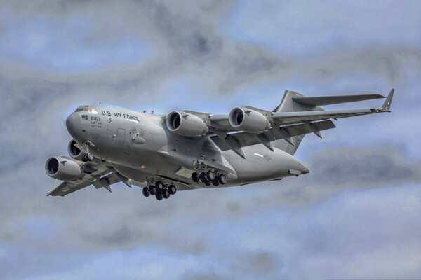 USAF C-17 Globemaster Picture Board by Derek Beattie