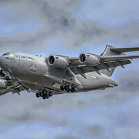 Buy canvas prints of USAF C-17 Globemaster by Derek Beattie