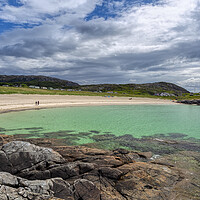 Buy canvas prints of Achmelvich Bay by Derek Beattie