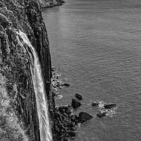 Buy canvas prints of Mealt Waterfall and Kilt Rock Isle of Skye by Derek Beattie