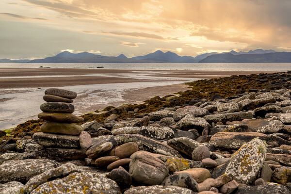 Isle of Skye Sunset From Applecross Picture Board by Derek Beattie