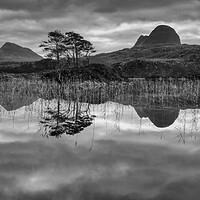 Buy canvas prints of Suilven and Canisp Reflections by Derek Beattie