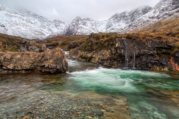 The Fairy Pools Isle of Skye Picture Board by Derek Beattie