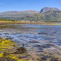 Buy canvas prints of Ben Nevis and the Corpach Wreck by Derek Beattie