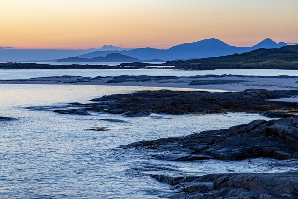Sanna Bay at Sunset Picture Board by Derek Beattie