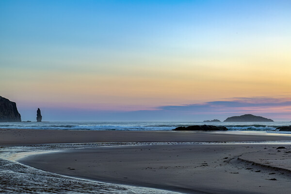 Sandwood Bay Sunset Picture Board by Derek Beattie