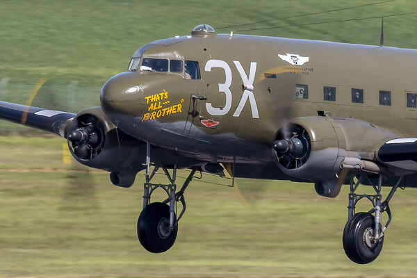 C-47A Sytrain That's All Brother Picture Board by Derek Beattie