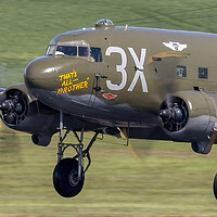 Buy canvas prints of C-47A Sytrain That's All Brother by Derek Beattie
