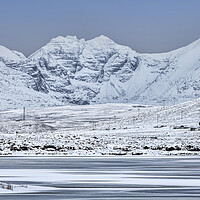 Buy canvas prints of An Teallach and Loch Droma by Derek Beattie