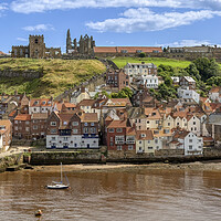 Buy canvas prints of Whitby Old Town and the Harbour by Derek Beattie