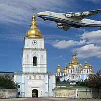 Buy canvas prints of Mriya and St. Michaels Monastery Kyiv by Derek Beattie