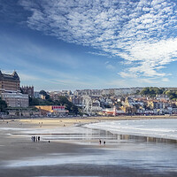 Buy canvas prints of Scarborough South Sands Seafront by Derek Beattie