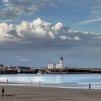 Buy canvas prints of The Lighthouse Scarborough by Derek Beattie