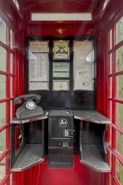 Red Telephone Box Picture Board by Derek Beattie