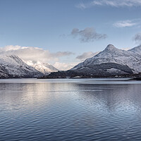 Buy canvas prints of The Pap of Glencoe and Loch Leven by Derek Beattie