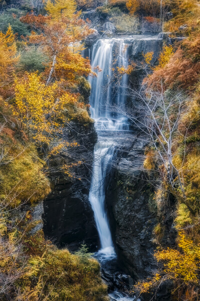 Victoria Falls near Loch Maree Picture Board by Derek Beattie