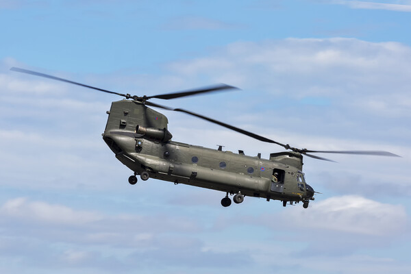 RAF CH47 Chinook Helicopter Picture Board by Derek Beattie