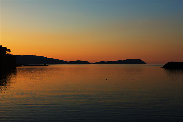 Sunset at Shieldaig Scotland Picture Board by Derek Beattie