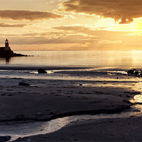 Buy canvas prints of Sunset Port Logan Scotland by Derek Beattie