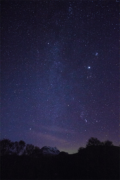 Milky Way Over Canisp Scotland Picture Board by Derek Beattie
