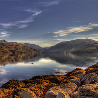 Buy canvas prints of Loch Glendhu Scotland by Derek Beattie