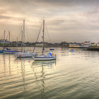 Buy canvas prints of Isle of Whithorn Harbour Scotland by Derek Beattie