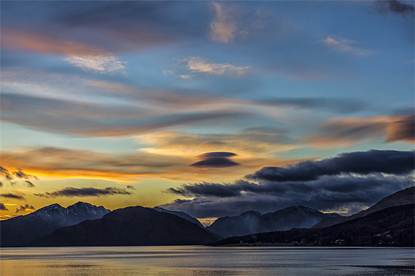 Ardgour and Loch Linnhe Sunset Picture Board by Derek Beattie