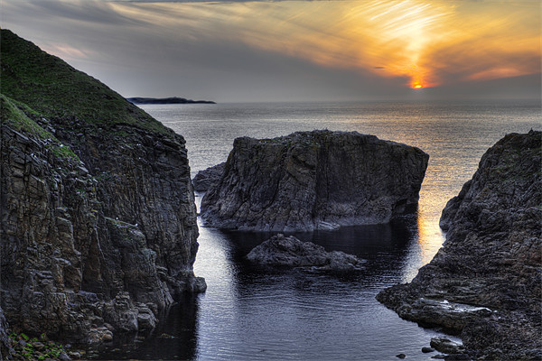 Portskerra Sunset Scotland Picture Board by Derek Beattie