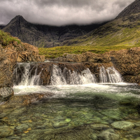 Buy canvas prints of The Fairy Pools, Isle of Skye by Derek Beattie