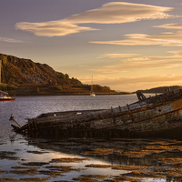 Buy canvas prints of Shipwreck West Coast of Scotland by Derek Beattie