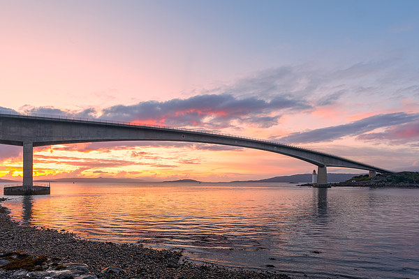 Skye Bridge at Sunset Picture Board by Derek Beattie