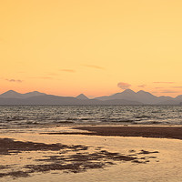 Buy canvas prints of Skye Sunset From Applecross by Derek Beattie
