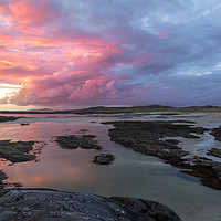 Buy canvas prints of Sunset at Sanna Bay by Derek Beattie