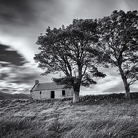 Buy canvas prints of Old Croft House at Lettermore by Derek Beattie