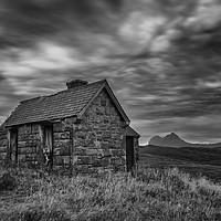 Buy canvas prints of Suilven and the Old House at Elphin by Derek Beattie