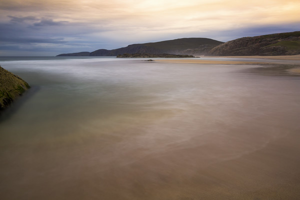 Sandwood Bay as the Sun Sets Picture Board by Derek Beattie