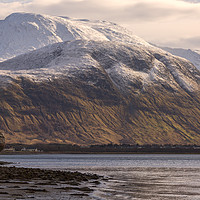 Buy canvas prints of Ben Nevis and the Corpach Wreck by Derek Beattie