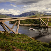 Buy canvas prints of The Kylesku Bridge Scotland by Derek Beattie